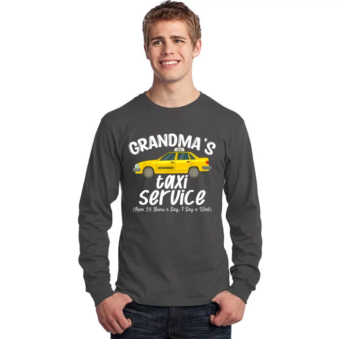 Grandma's Taxi Service Funny Grandparent Gift Tall Long Sleeve T-Shirt