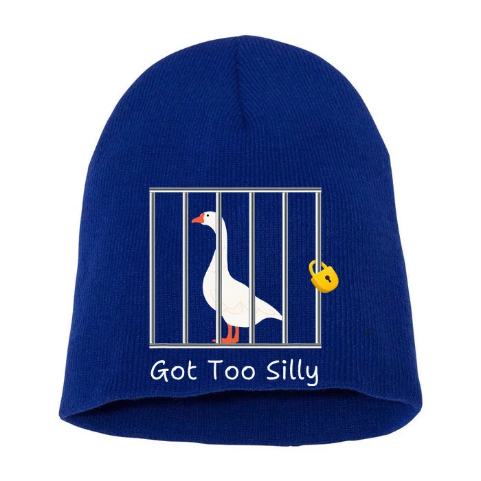 Got Too Silly Women Silly Goose Short Acrylic Beanie