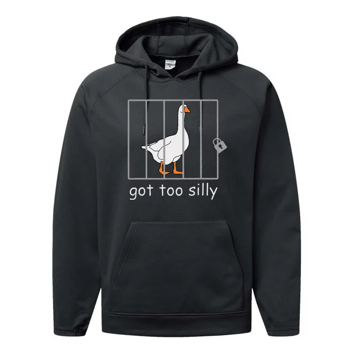 Got Too Silly  Silly Goose Performance Fleece Hoodie