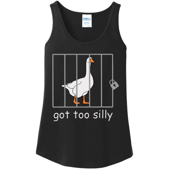 Got Too Silly  Silly Goose Ladies Essential Tank