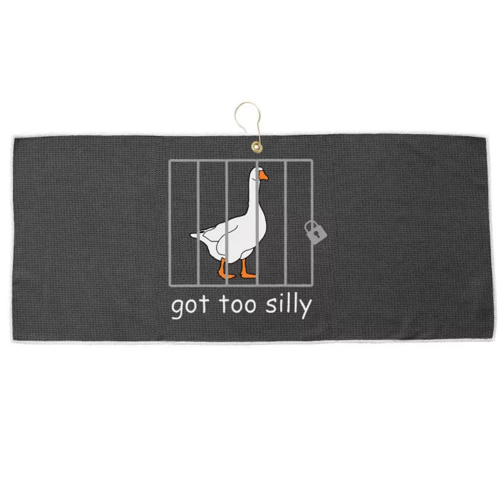 Got Too Silly  Silly Goose Large Microfiber Waffle Golf Towel