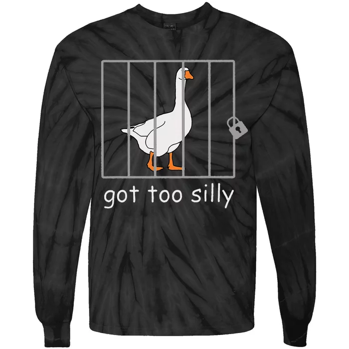 Got Too Silly  Silly Goose Tie-Dye Long Sleeve Shirt