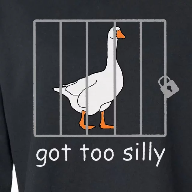 Got Too Silly  Silly Goose Cropped Pullover Crew