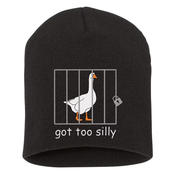 Got Too Silly  Silly Goose Short Acrylic Beanie