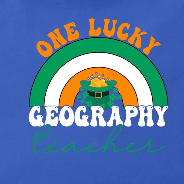 Geography Teacher St Patricks Day One Lucky Teacher Rainbow Meaningful Gift Zip Tote Bag