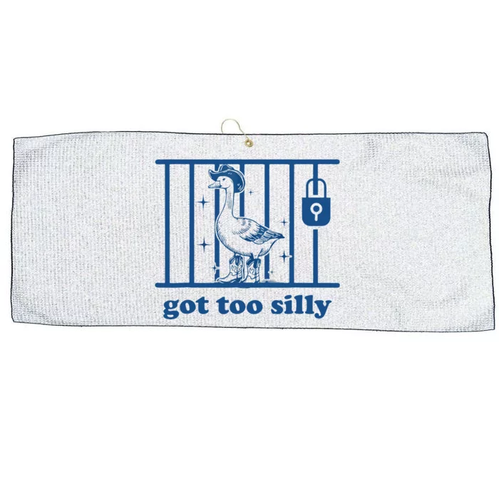 Got Too Silly Silly Goose Large Microfiber Waffle Golf Towel