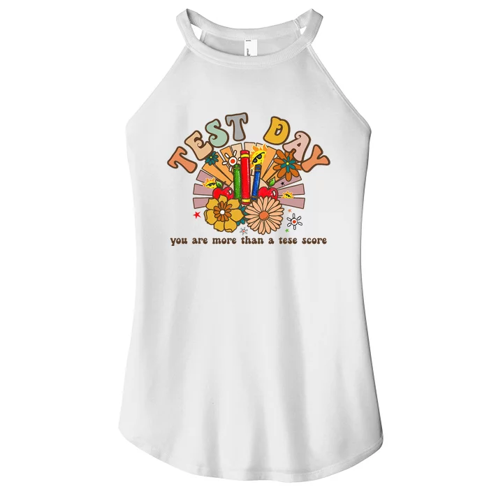 Groovy Teacher Shirt You Are More Than a Test Score Test Day Women’s Perfect Tri Rocker Tank