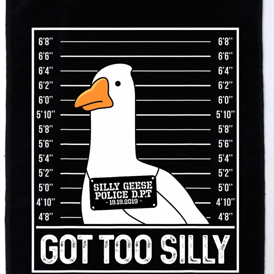 Got Too Silly Silly Goose Mugshot Goose Mugshot Platinum Collection Golf Towel