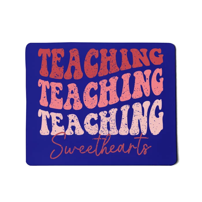 Groovy Teaching Sweethearts Teacher Valentine's Day Funny Cool Gift Mousepad