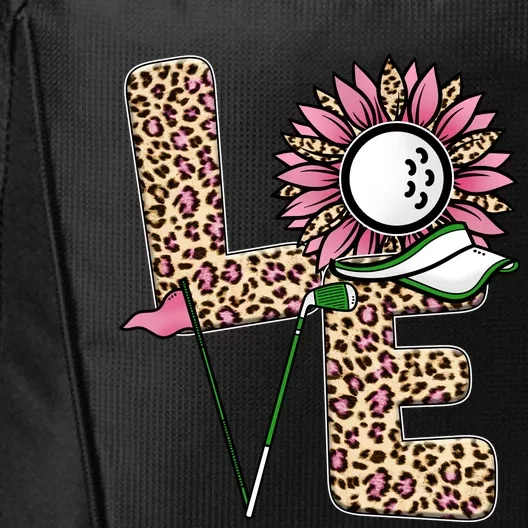 Golf T Shirts, Love Golf Leopard Sunflower Sports Ball Valentine Plus Size City Backpack