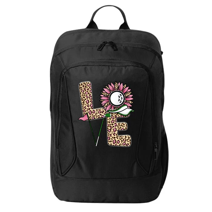 Golf T Shirts, Love Golf Leopard Sunflower Sports Ball Valentine Plus Size City Backpack