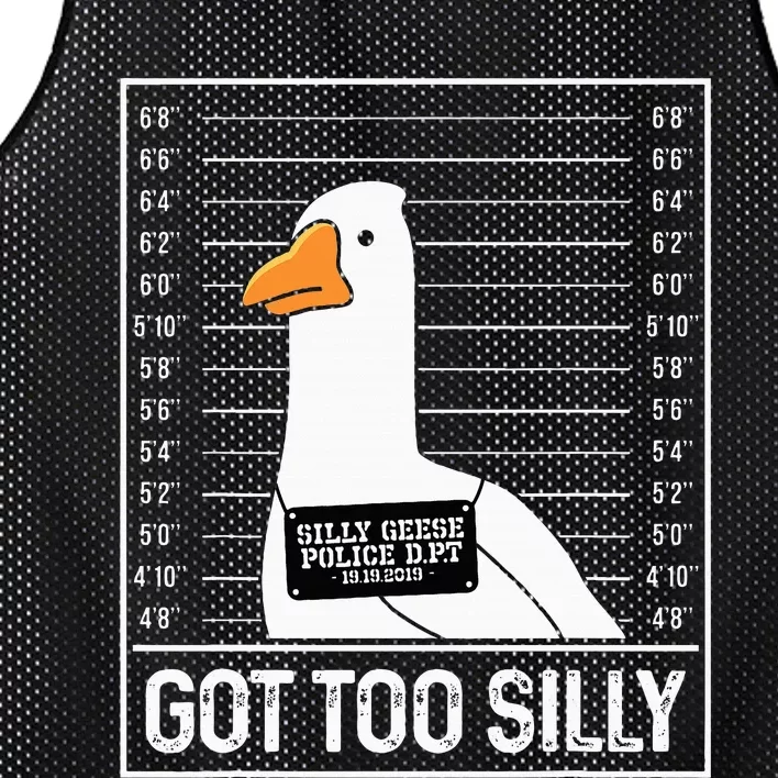 Got Too Silly Silly Goose Mugshot Goose Mugshot Mesh Reversible Basketball Jersey Tank