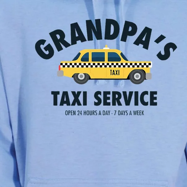 Grandpa's Taxi Service Funny Grandparent Gift Unisex Surf Hoodie