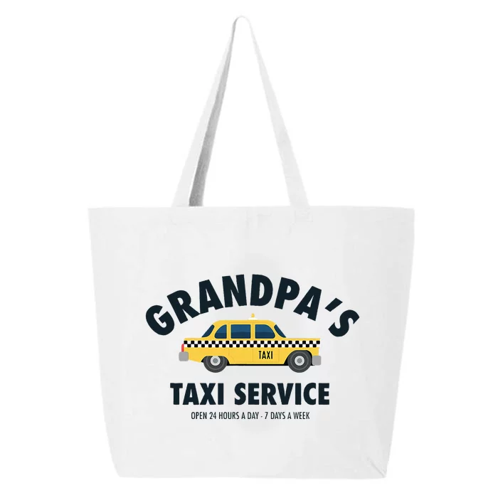 Grandpa's Taxi Service Funny Grandparent Gift 25L Jumbo Tote