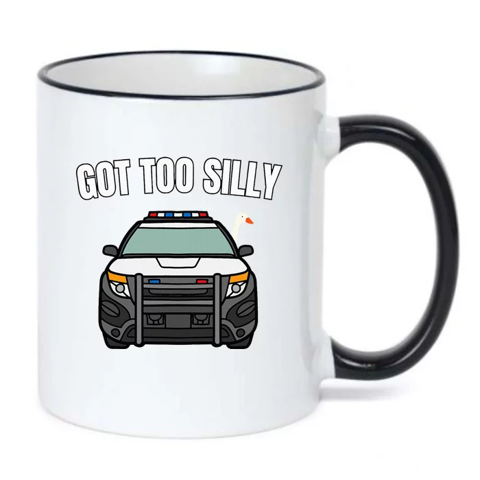 Got Too Silly Goose Police Funny Birthday Gifts Goose Lover Black Color Changing Mug