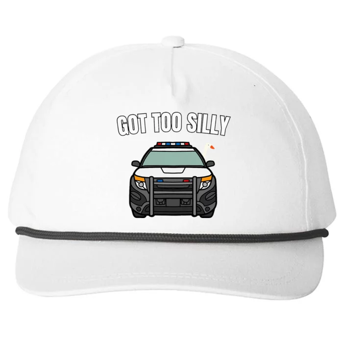 Got Too Silly Goose Police Funny Birthday Gifts Goose Lover Snapback Five-Panel Rope Hat