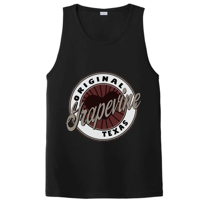 Grapevine Travel Souvenir To Texas Performance Tank