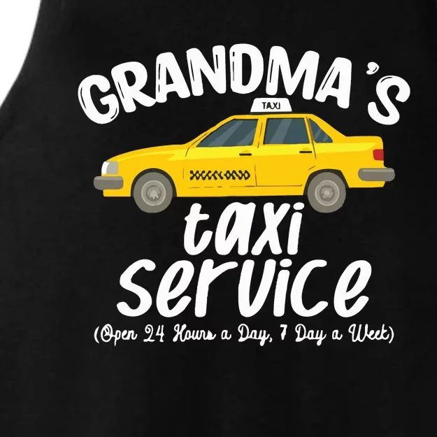 Grandmas Taxi Service Funny Grandparent Gift Ladies Tri-Blend Wicking Tank