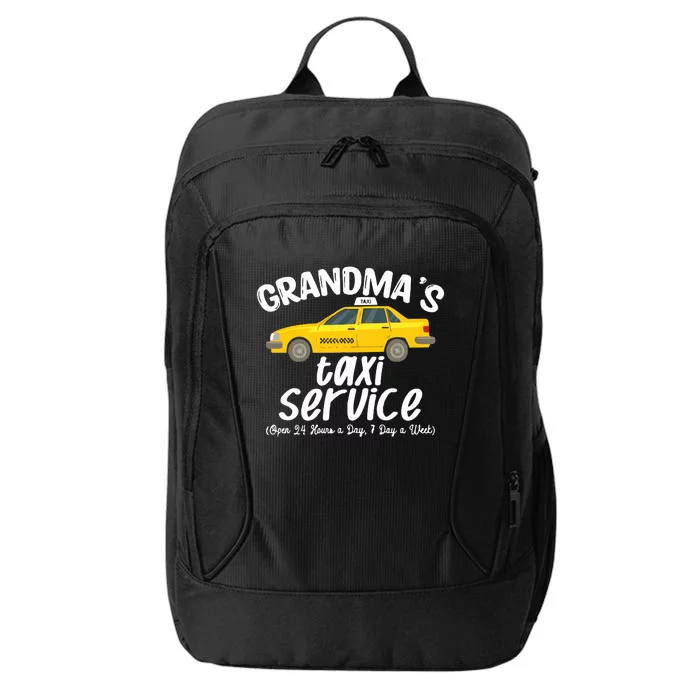 Grandmas Taxi Service Funny Grandparent Gift City Backpack