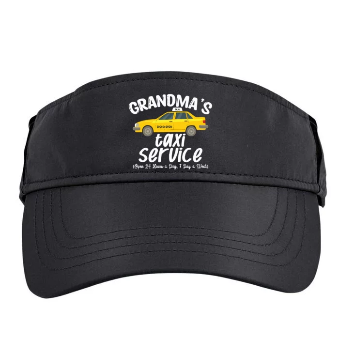 Grandmas Taxi Service Funny Grandparent Gift Adult Drive Performance Visor