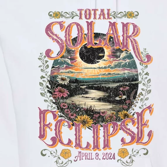 Groovy Total Solar Eclipse April 8 2024 Astronomy Souvenir Premium Hoodie