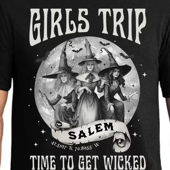 Girls Trip Salem Retro Salem 1692 They Missed One Witch Pajama Set