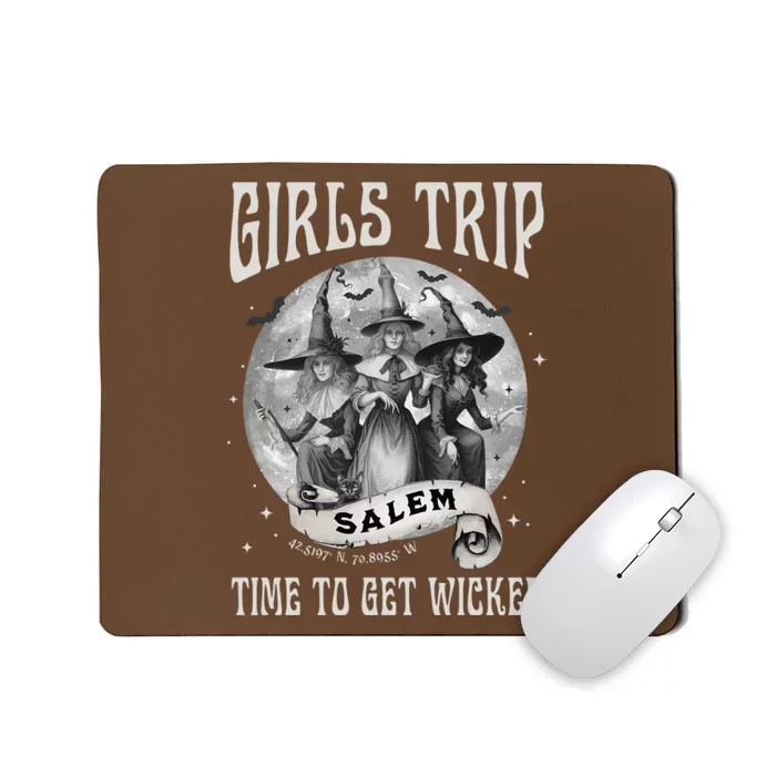 Girls Trip Salem Retro Salem 1692 They Missed One Witch Mousepad