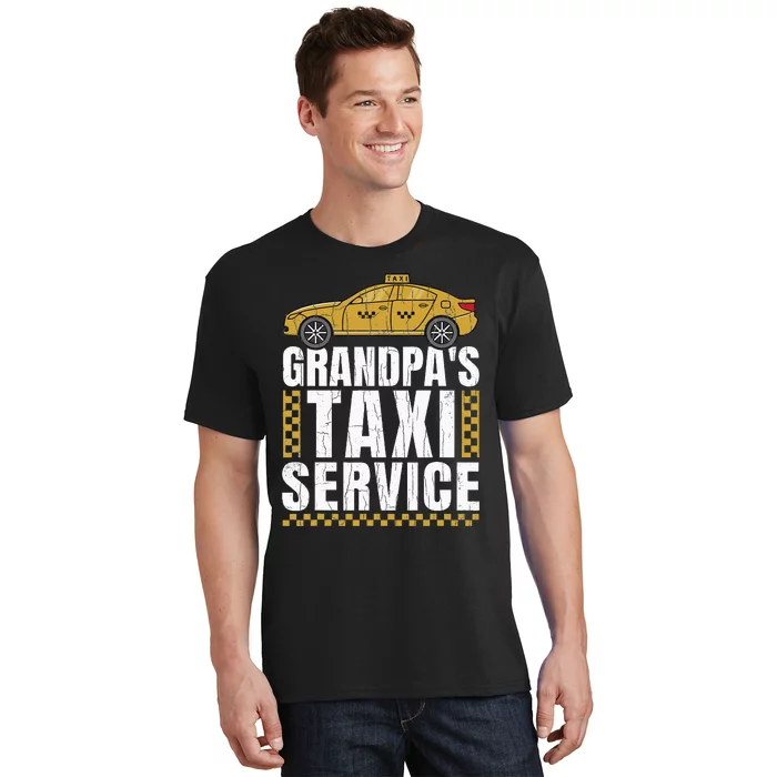 Grandpas Taxi Service Funny Taxi Driving Cab Lover Graphic T-Shirt