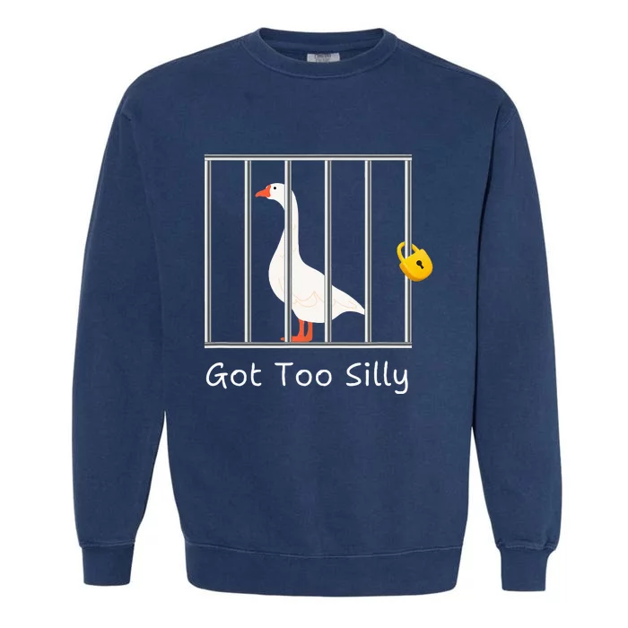 Got Too Silly Women Silly Goose Garment-Dyed Sweatshirt