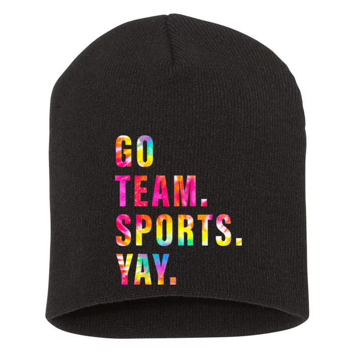 Go team Sports Yay Sports and Games Team Short Acrylic Beanie