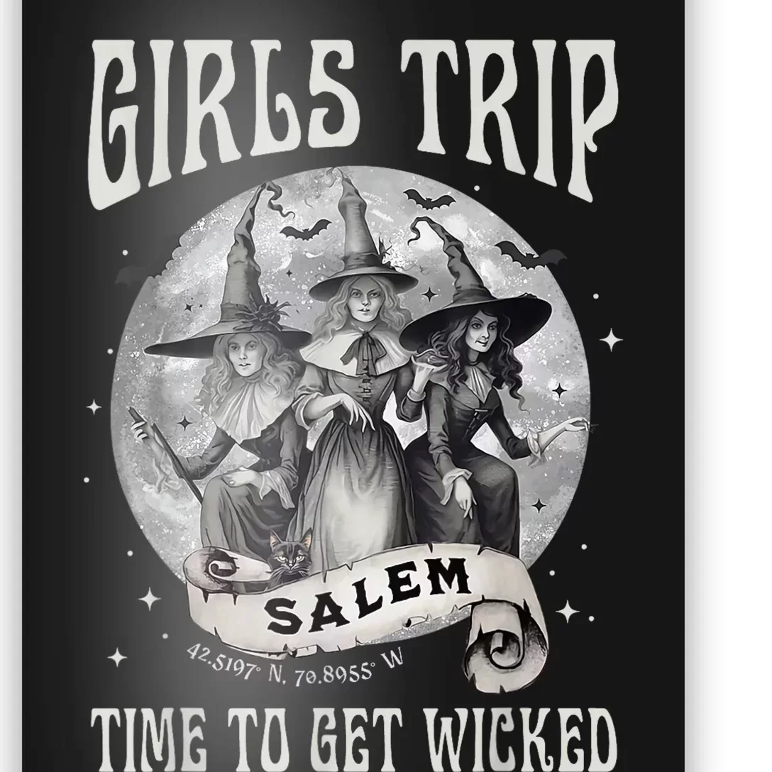 Girls Trip Salem Retro Salem 1692 They Missed One Witch Poster