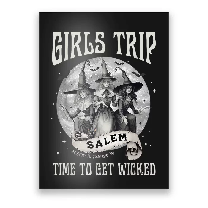 Girls Trip Salem Retro Salem 1692 They Missed One Witch Poster