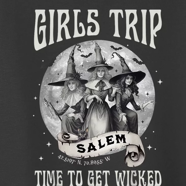 Girls Trip Salem Retro Salem 1692 They Missed One Witch Toddler T-Shirt