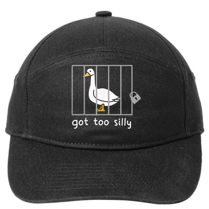 Got To Silly Funny Silly Goose In Jail 7-Panel Snapback Hat