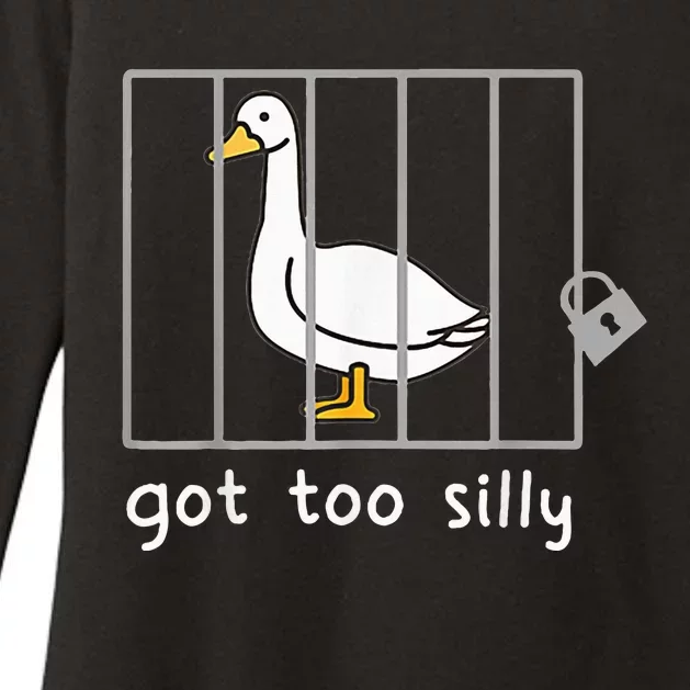 Got To Silly Funny Silly Goose In Jail Womens CVC Long Sleeve Shirt