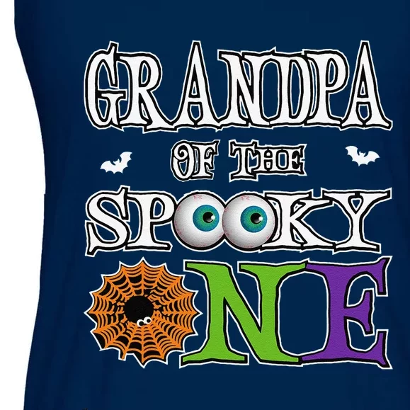 Grandpa The Spooky One 1st Birthday Halloween Theme Matching Ladies Essential Flowy Tank