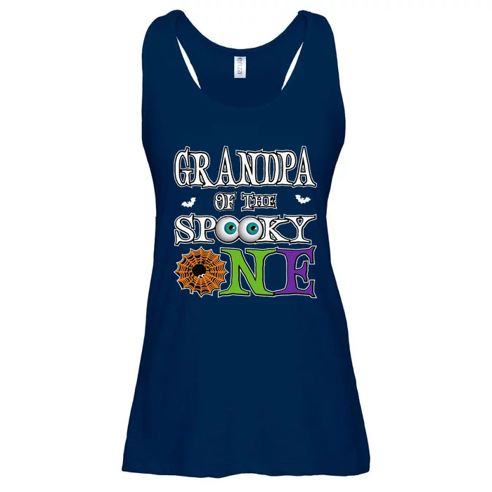 Grandpa The Spooky One 1st Birthday Halloween Theme Matching Ladies Essential Flowy Tank