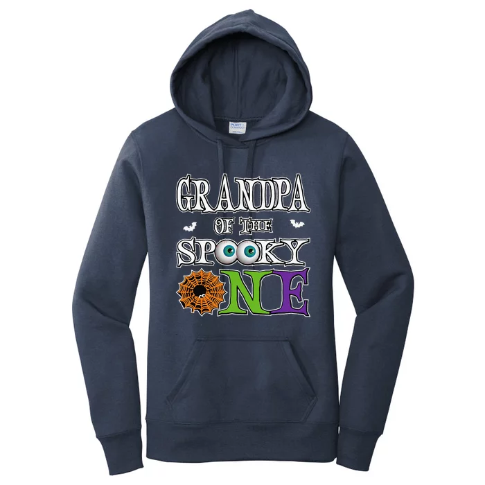 Grandpa The Spooky One 1st Birthday Halloween Theme Matching Women's Pullover Hoodie