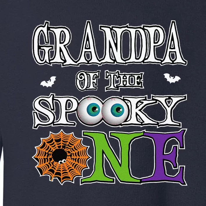 Grandpa The Spooky One 1st Birthday Halloween Theme Matching Toddler Sweatshirt