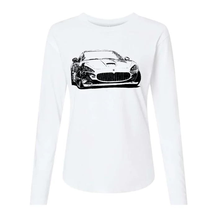 Gran Turismo Sketch Womens Cotton Relaxed Long Sleeve T-Shirt