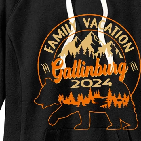 Gatlinburg Tennessee Smoky Mountains 2024 Family Vacation Women's Fleece Hoodie