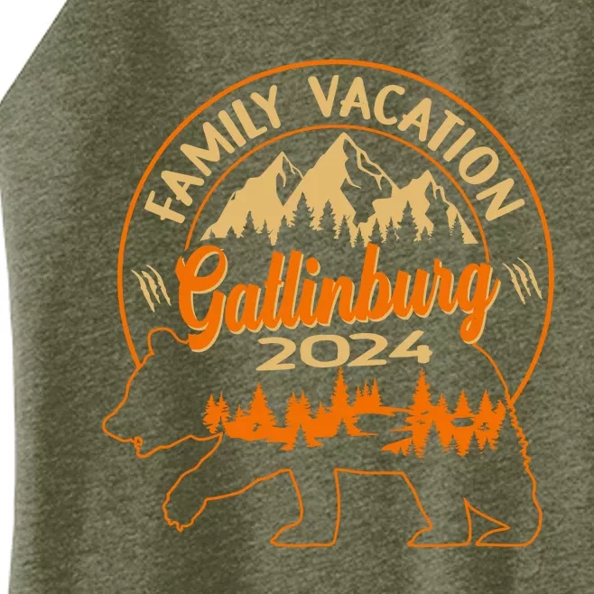 Gatlinburg Tennessee Smoky Mountains 2024 Family Vacation Women’s Perfect Tri Rocker Tank