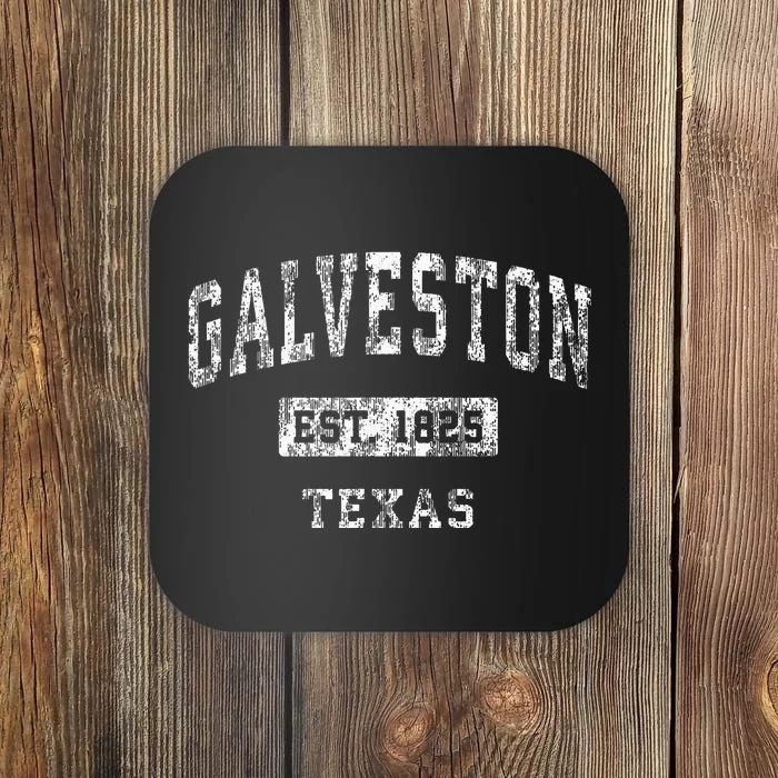 Galveston Texas Tx Vintage Established Sports Coaster