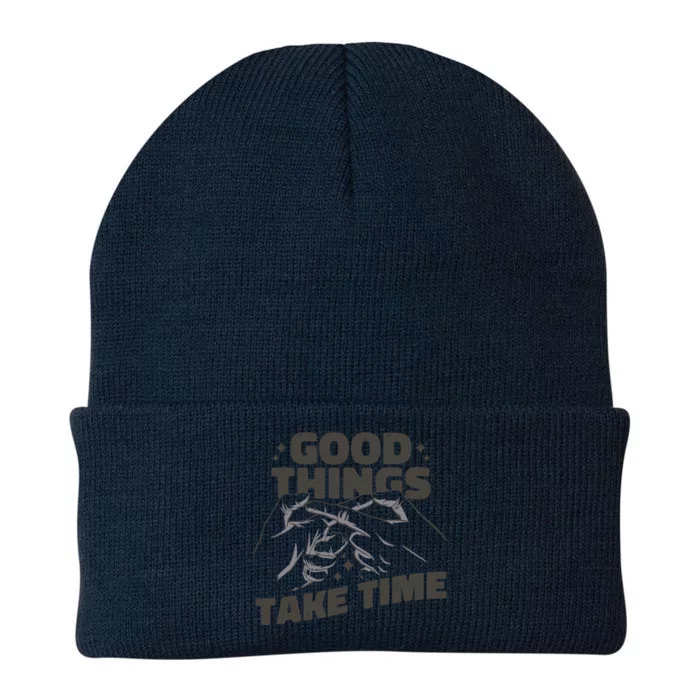 Good Things Take Time Knit Cap Winter Beanie