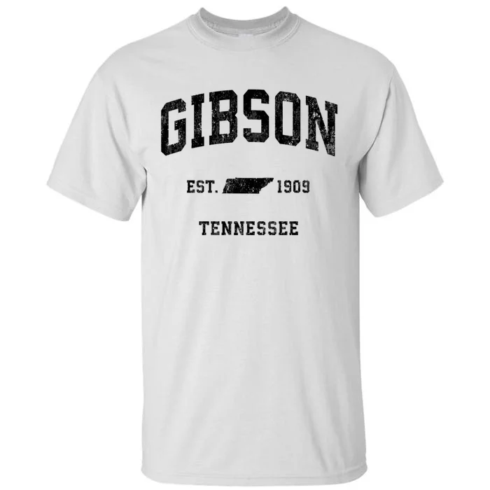 Gibson Tennessee Tn Vintage Athletic Established Sports Design Tall T-Shirt