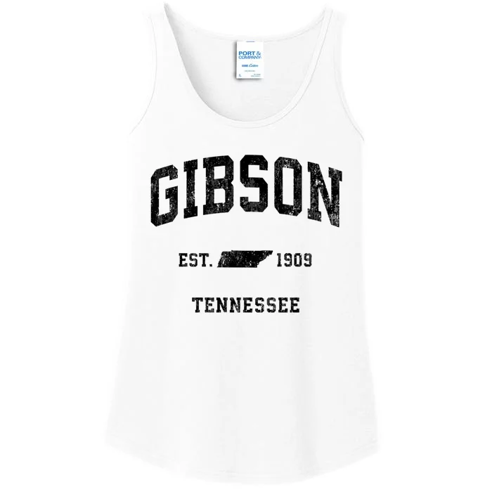 Gibson Tennessee Tn Vintage Athletic Established Sports Design Ladies Essential Tank