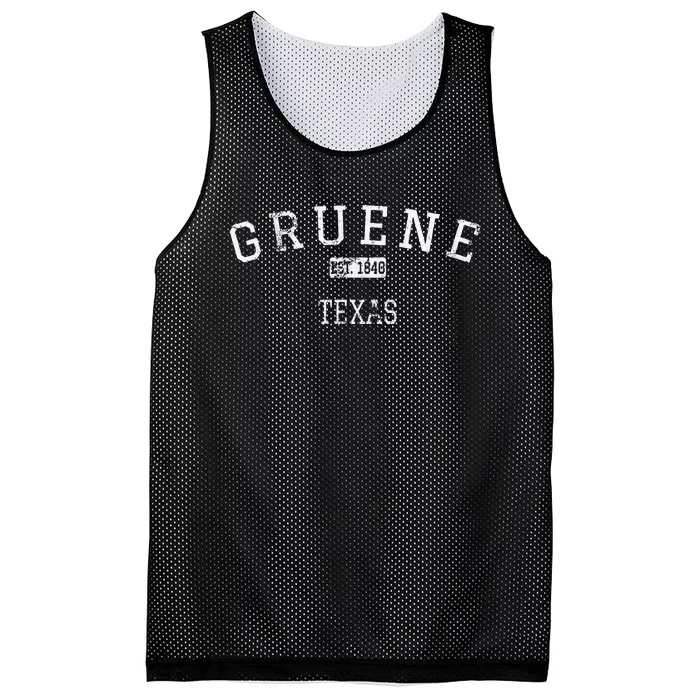 Gruene Texas TX Vintage Mesh Reversible Basketball Jersey Tank