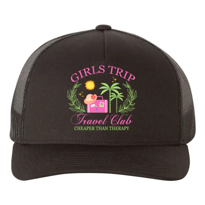 Girl Trip Travel Club Matching Team Vacation Yupoong Adult 5-Panel Trucker Hat