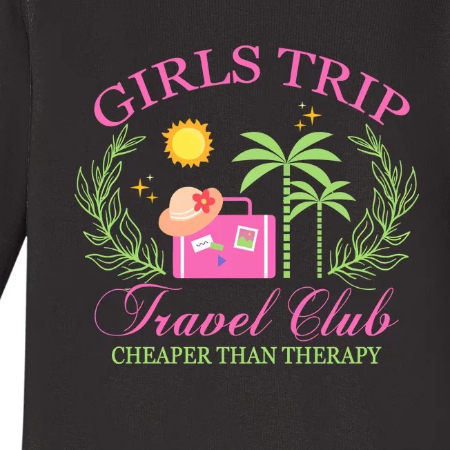 Girl Trip Travel Club Matching Team Vacation Baby Long Sleeve Bodysuit