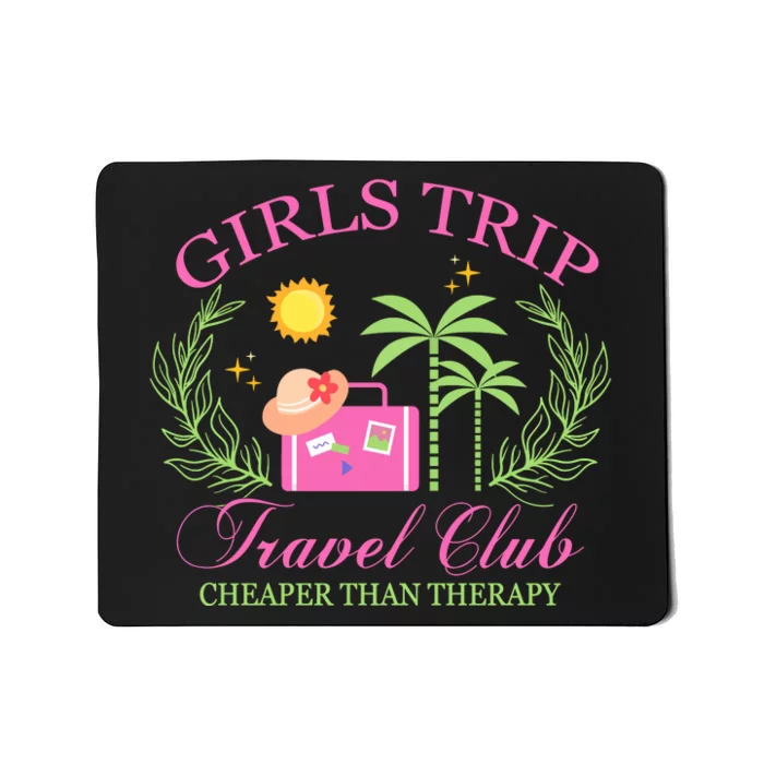 Girl Trip Travel Club Matching Team Vacation Mousepad